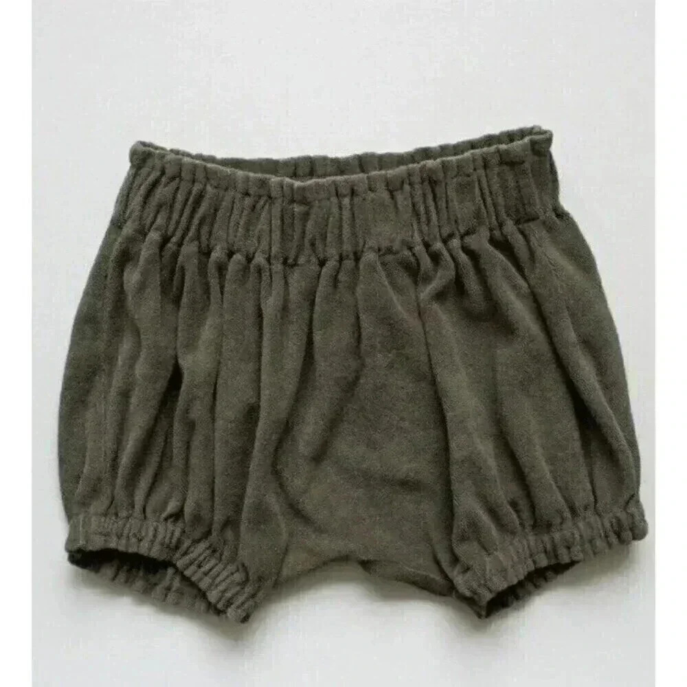 NWT The Simple Folk Terry Cloth Bloomer Olive 5/6 y